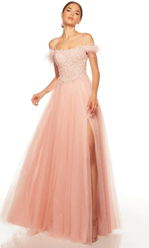 Alyce Paris 61328 - Tulle Lace Gown Tulle Dress Style