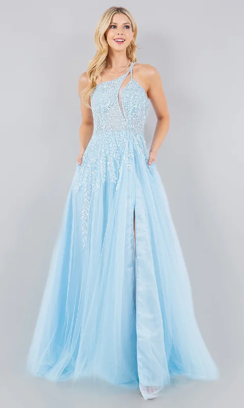 Pastel Tulle Prom Dress: Cinderella Couture 8118J Tulle Dress Glow