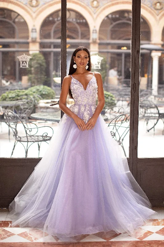 Ysabelle Tulle Gown - Lilac Boho Tulle Dress