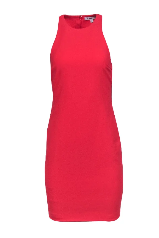 Elizabeth & James - Coral Sleeveless Bodycon Dress w/ Side Cutouts Sz 6 Elegant Bodycon Gown