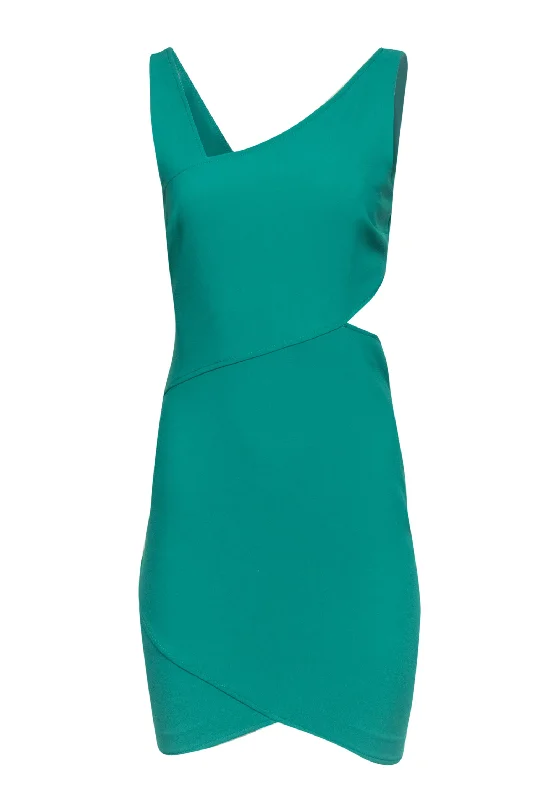 Likely - Green Bodycon Dress w/ Side Peek-a-Boo Cutout SZ 4 Simple Bodycon Dress