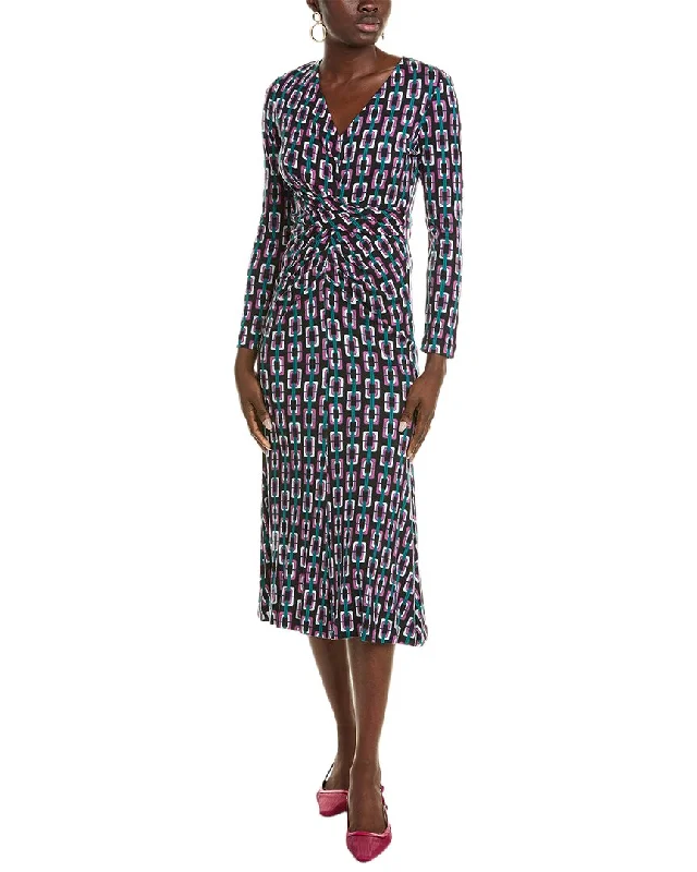 Diane von Furstenberg New Timmy Wool-Blend Midi Dress Winter Midi Outfit