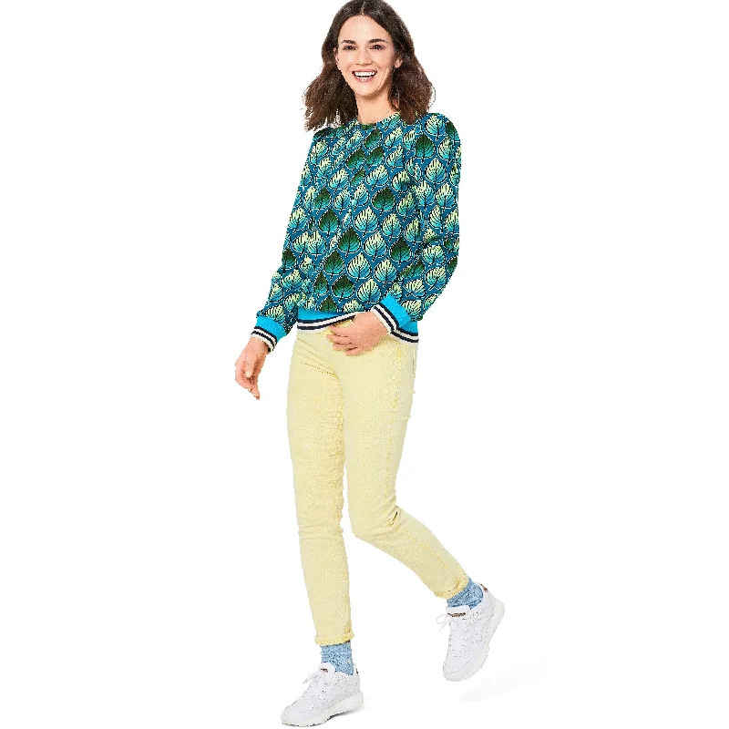 Burda Sewing Pattern 6109 Sweatshirt Button Front Shirt